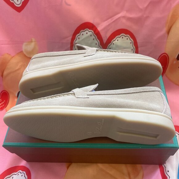 Loro Piana Summer Leather Women's Loafers - Picture 6 of 8